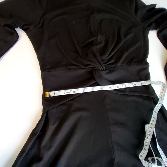 A New Day Black Long Sleeve for a sleek appearance   Twist Front Maxi Dress S - Picture 4 of 9